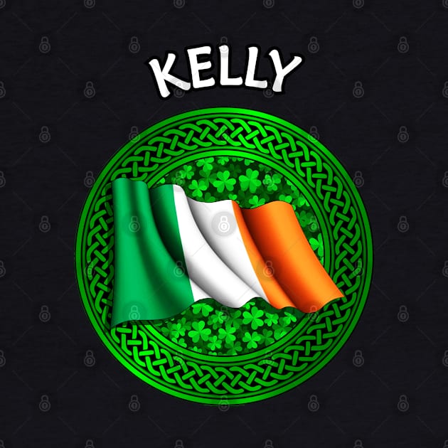 Irish Flag Clover Celtic Knot - Kelly by Taylor'd Designs